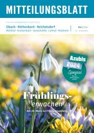 Mitteilungsblatt Nürnberg-Eibach/Reichelsdorf/Röthenbach - März 2024