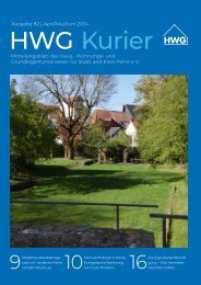 HWG Kurier Stadt und Kreis Peine - Ausgabe 82 - April/Mai/Juni 2024