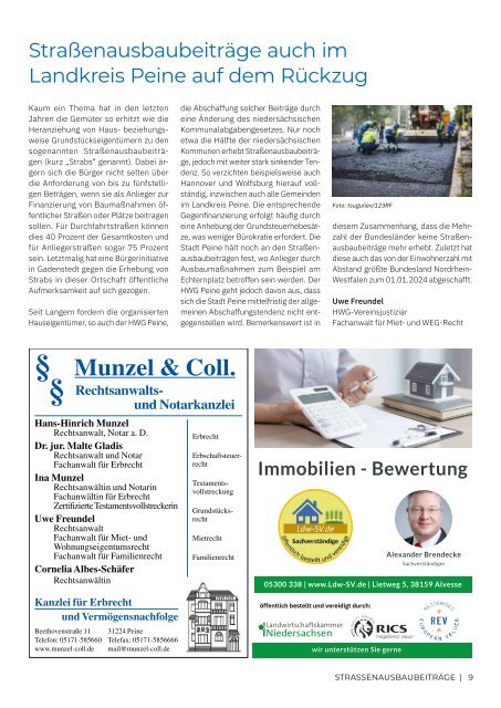 HWG Kurier Stadt und Kreis Peine - Ausgabe 82 - April/Mai/Juni 2024