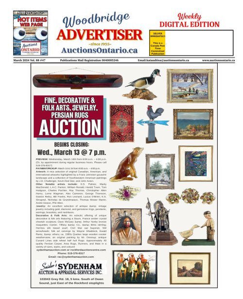 Woodbridge Advertiser/AuctionsOntario.ca - 2024-03-05