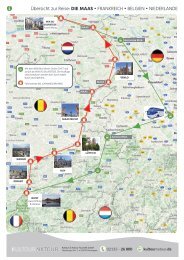 REISEÜBERSICHT I KARTE zur K&N MaasKreuzfahrt 2025