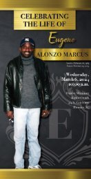 Eugene Marcus Memorial Program