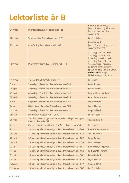 St. Franciskus menighetsblad nr 1 2024