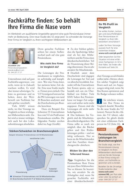 vznews, Schweiz deutsch, April 2024, Ausgabe 140