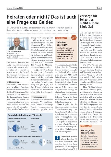 vznews, Schweiz deutsch, April 2024, Ausgabe 140