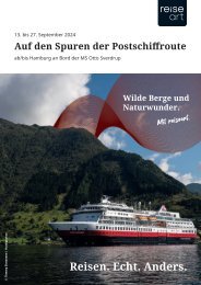 Auf den Spuren der Postschiffroute ab/bis Hamburg an Bord der MS Otto Sverdrup 2024