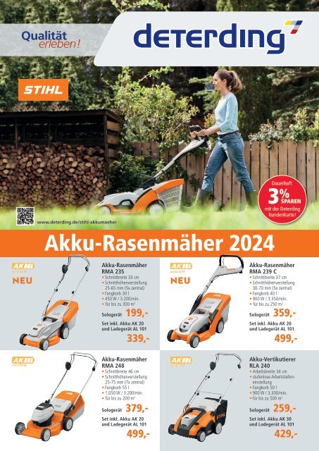 STIHL Akku-Rasenmäher bei Deterding