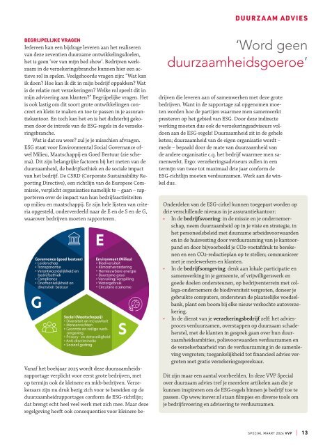 VVP SPECIAL Duurzaam Advies eZine