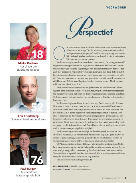 VVP SPECIAL Duurzaam Advies eZine