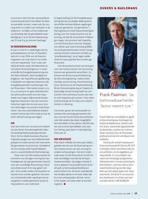 VVP SPECIAL Duurzaam Advies eZine