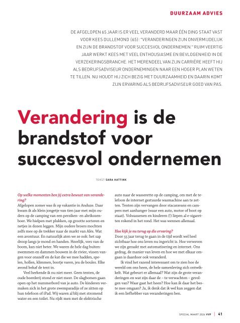 VVP SPECIAL Duurzaam Advies eZine