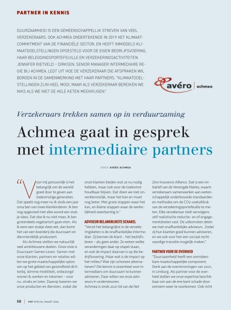 VVP SPECIAL Duurzaam Advies eZine