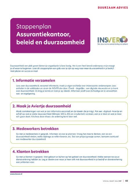 VVP SPECIAL Duurzaam Advies eZine