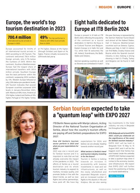 2024 ITB BERLIN NEWS - DAY 3 Edition