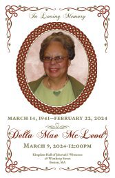 Della McLeod Memorial Program