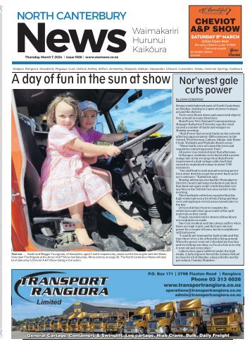 North Canterbury News: March 07, 2024