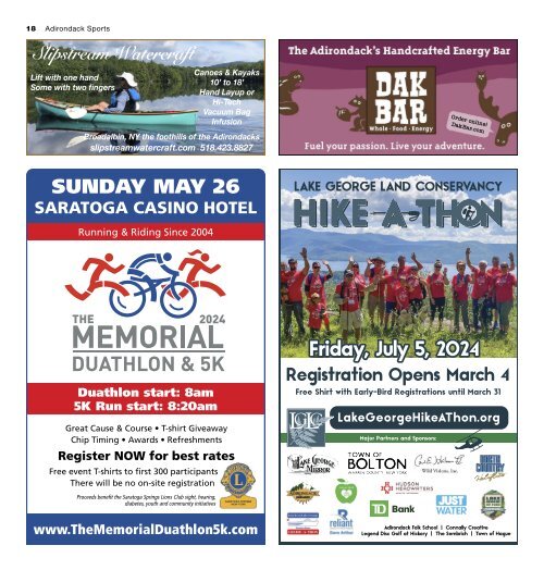 Adirondack Sports March 2024