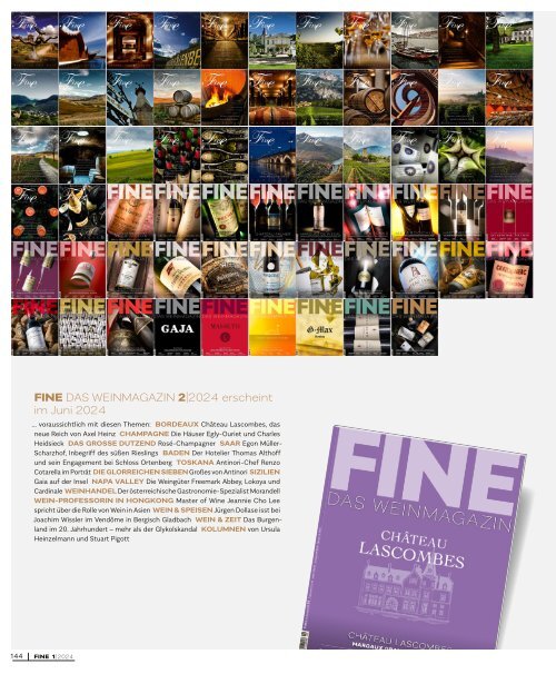 FINE - Das Weinmagazin - 64. Ausgabe - 01/2024