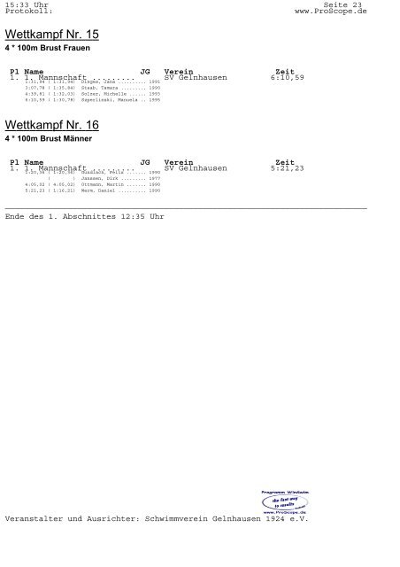 Medaillenspiegel Altersklassen - Schwimmverein Gelnhausen 1924 ...