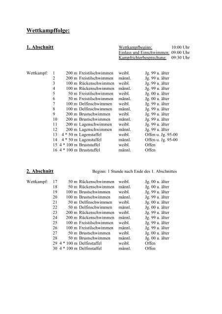 Medaillenspiegel Altersklassen - Schwimmverein Gelnhausen 1924 ...