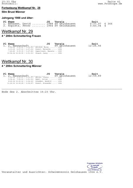 Medaillenspiegel Altersklassen - Schwimmverein Gelnhausen 1924 ...