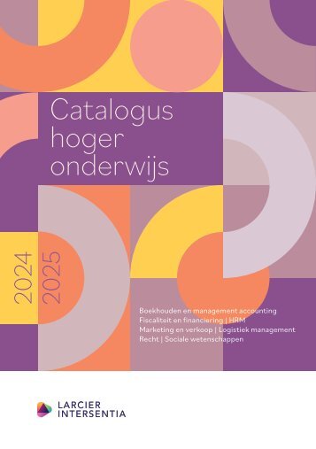 Catalogus hoger onderwijs 2024-2025 | Larcier-Intersentia