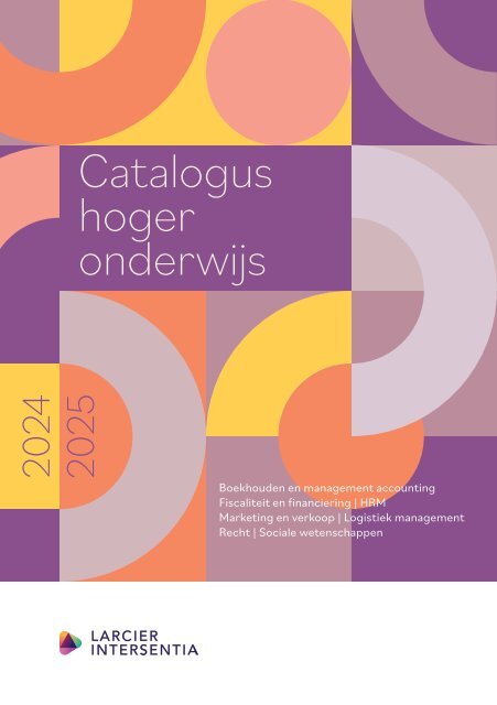 Catalogus hoger onderwijs 2024-2025 | Larcier-Intersentia