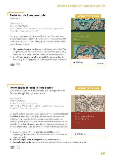 Catalogus hoger onderwijs 2024-2025 | Larcier-Intersentia