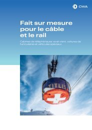 CWA Cabines de téléphériques va-et-vient, voitures de funiculaires et véhicules spéciaux [FR]