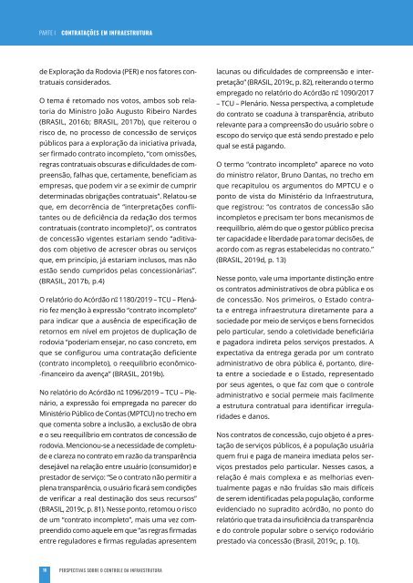 Perspectivas Sobre o Controle da Infraestrutura - Livro Digital