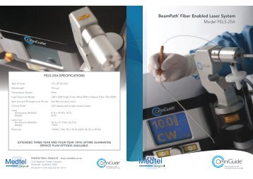 BeamPath® Fiber Enabled Laser System Model FELS-25A - Medtel