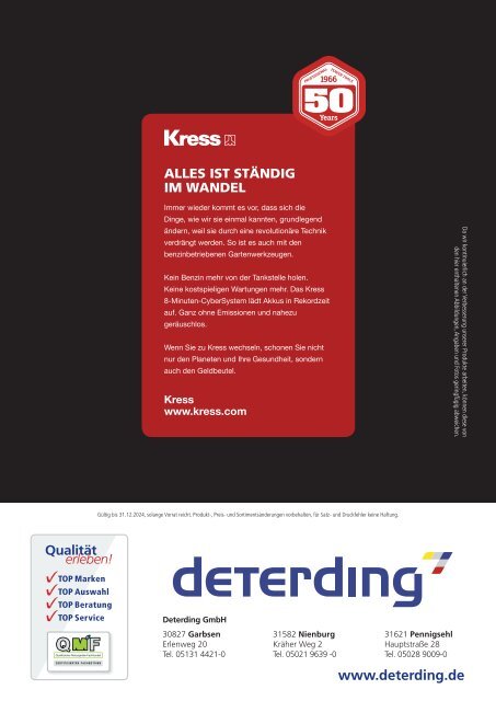 KRESS Produktkatalog 2024 bei Deterding