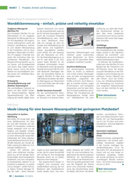 Getränke! Technologie & Marketing 1/2024