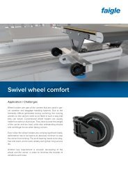 Produktdatenblatt Swivel wheel comfort EN