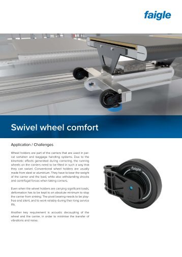 Produktdatenblatt Swivel wheel comfort EN