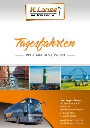 K. Lange Reisen - Tagesfahrten 2024