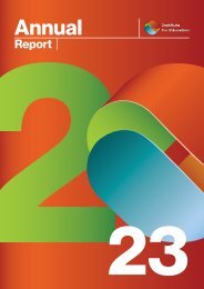Institute for Education Annual Report 2023 A4 Booklet ONLINE N2
