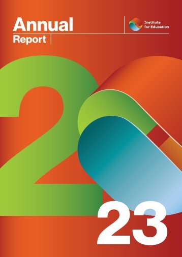 Institute for Education Annual Report 2023 A4 Booklet ONLINE N2