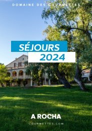 Catalogue des séjours 2024