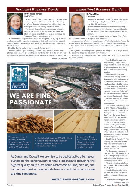 The Softwood Forest Products Buyer - March/April 2024