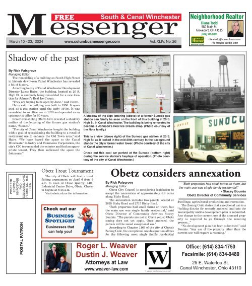 South & Canal Winchester Messenger - March 10th, 2024
