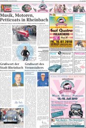 Musik, Motoren, Petticoats in Rheinbach - Rheinbach Classics