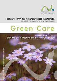 Green Care| Jahrgang 11| Heft 1|2024