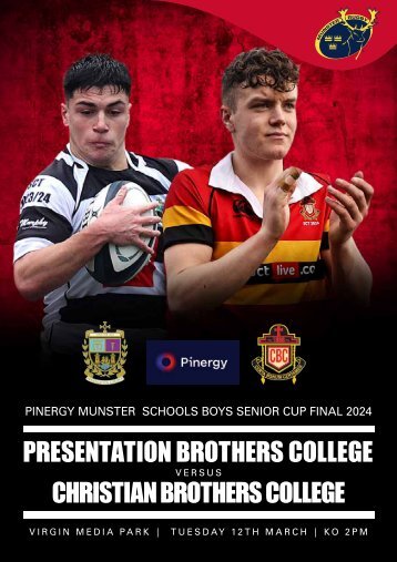 Presentation Brothers College v Christian Brothers College Match Programme