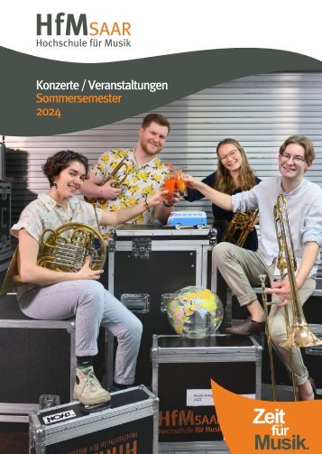 HfM Hochschule für Musik Saar - Konzerte und Veranstaltungen Sommersemester 2024