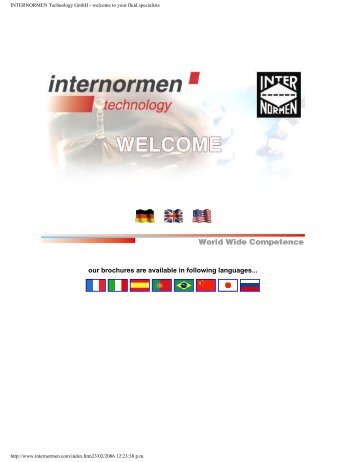 INTERNORMEN Technology GmbH - welcome to your fluid specialists