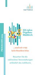 2024 | 225 Jahre Orgelbau in Waldkirch | Programmflyer