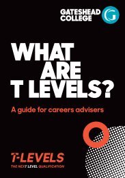 T Level Guide for Careers Advisors