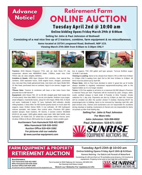 Woodbridge Advertiser/AuctionsOntario.ca - 2024-03-12