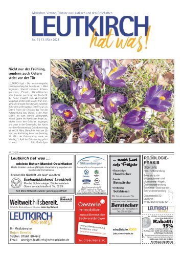 13.03.2024 Leutkirch hat was